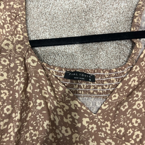 Brown Final Touch mini dress - Picture 3 of 4